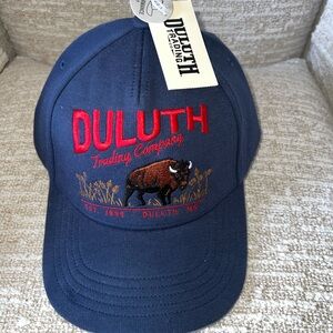 Duluth Trading Co Blue Cap with Red and Brown Embroidery